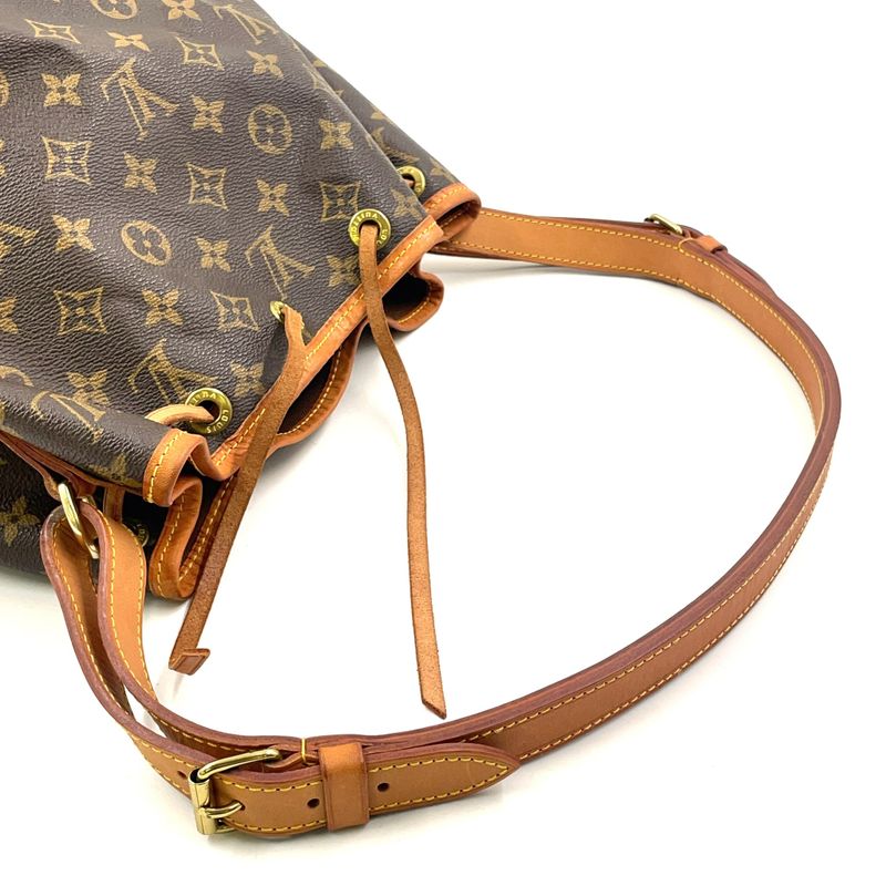 Louis Vuitton Petite Noe Monogram Serial Number Unclear Leather ×PVC Brown