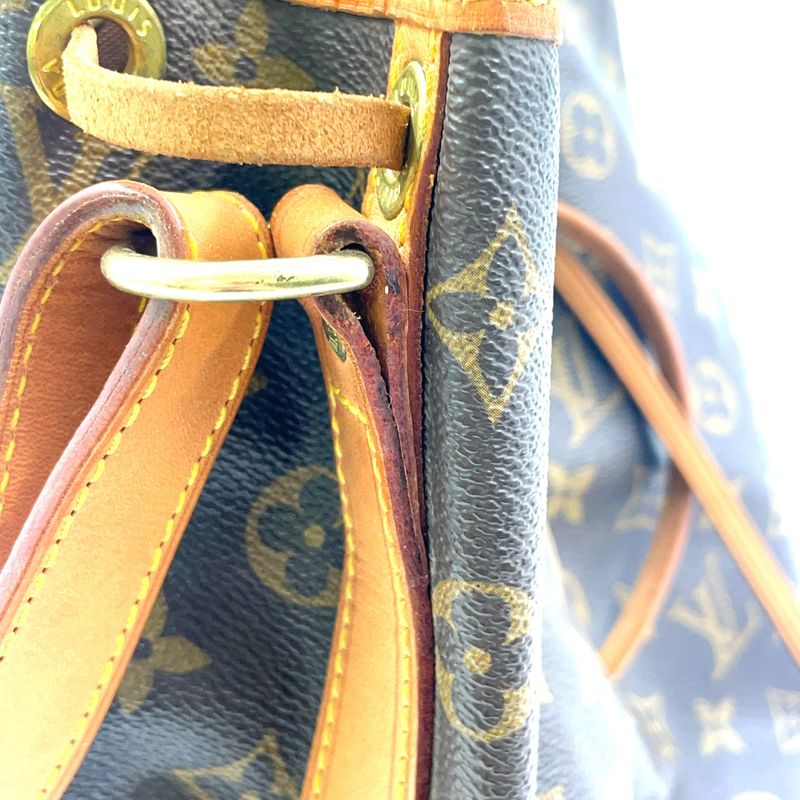 Louis Vuitton Petite Noe Monogram Serial Number Unclear Leather ×PVC Brown