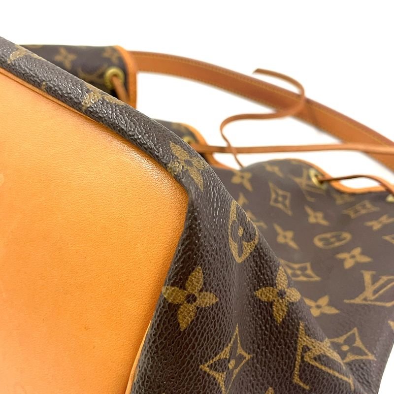 Louis Vuitton Petite Noe Monogram Serial Number Unclear Leather ×PVC Brown