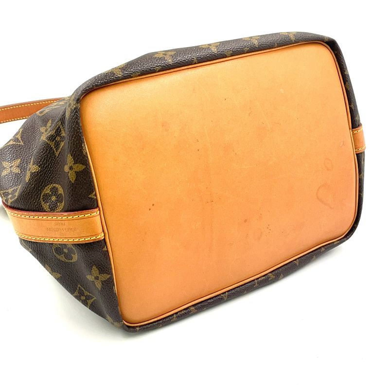 Louis Vuitton Petite Noe Monogram Serial Number Unclear Leather ×PVC Brown
