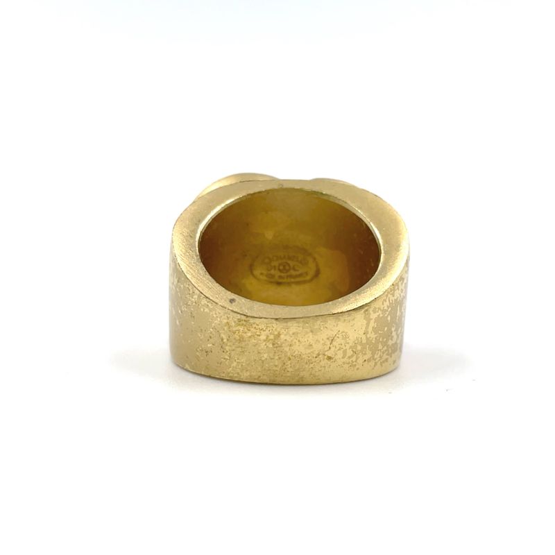 Chanel Coco Mark Classic GP Gold Ring