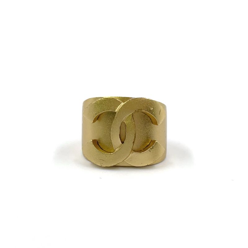 Chanel Coco Mark Classic GP Gold Ring