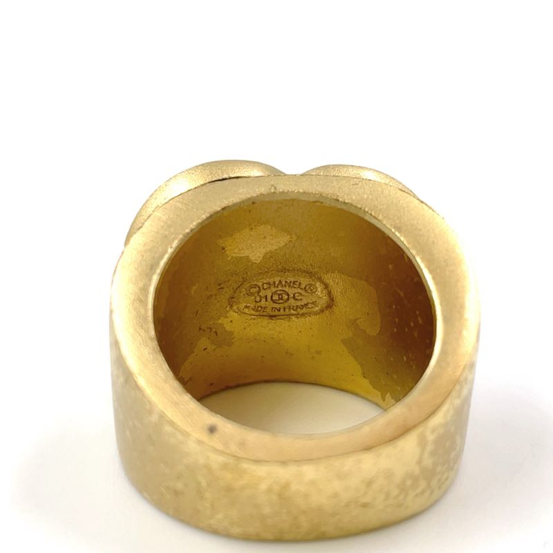 Chanel Coco Mark Classic GP Gold Ring