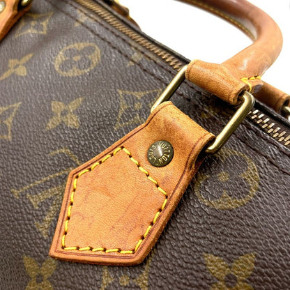 Louis Vuitton Speedy 30 Monogram Leather X PVC Brown Handbag Gold M41526