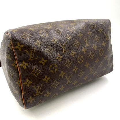 Louis Vuitton Speedy 30 Monogram Leather X PVC Brown Handbag Gold M41526