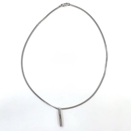 Gucci Cutout G Bar Sv925 Silver Necklace 225055 J8400 8106