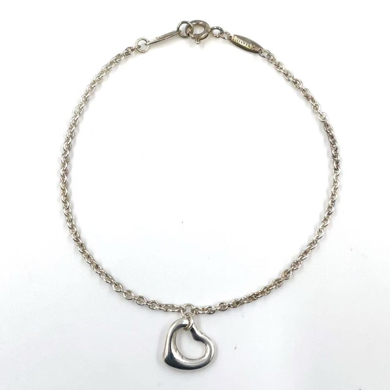 Tiffany & Co Open Heart Sv925 Silver Bracelet
