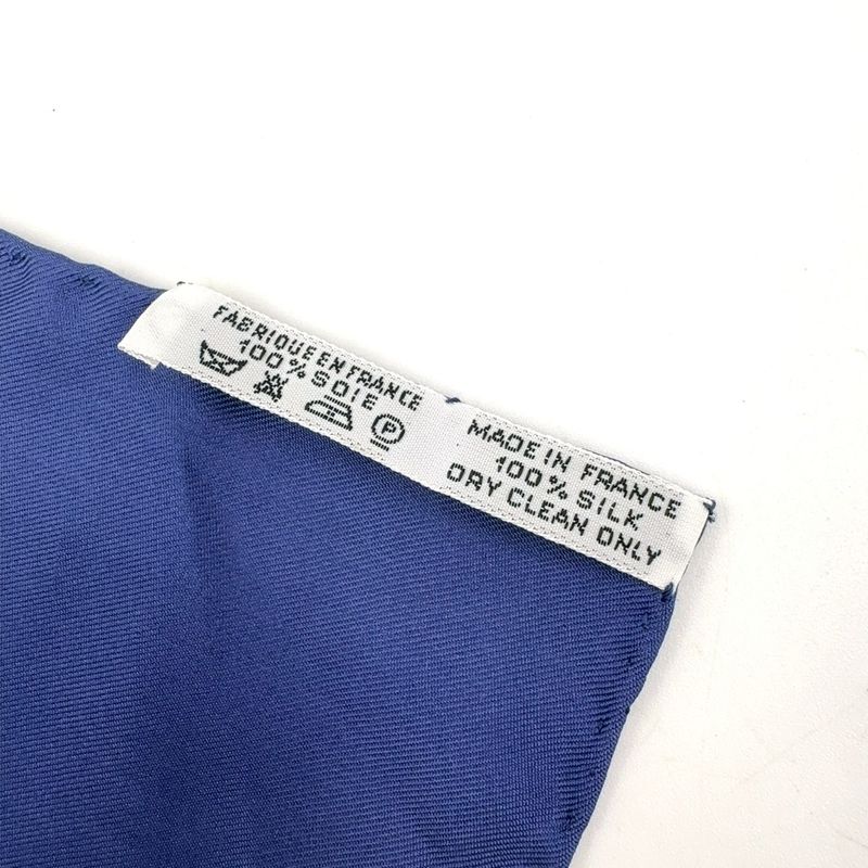 Hermes Carré 90 Jumping Silk Navy Scarf