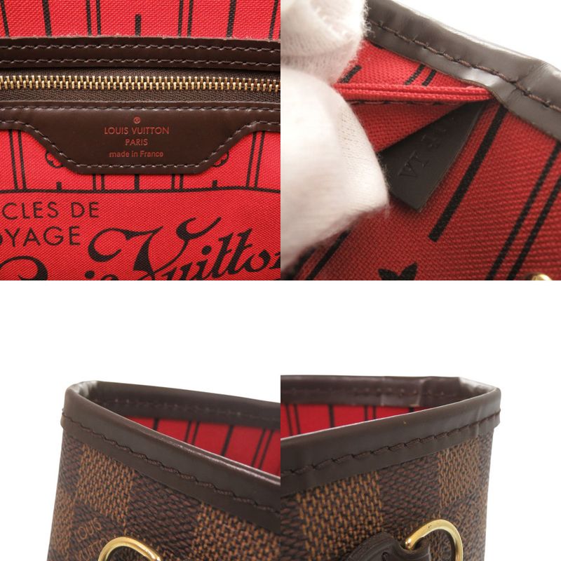 Louis Vuitton Neverfull PM Damier N51109 Brown Tote Bag LV 0647 Louis Vuitton