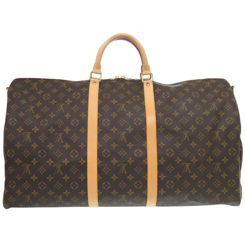 Louis Vuitton Keepall Bandoliere 60 Monogram M41412 Boston Bag LV 1116 Louis