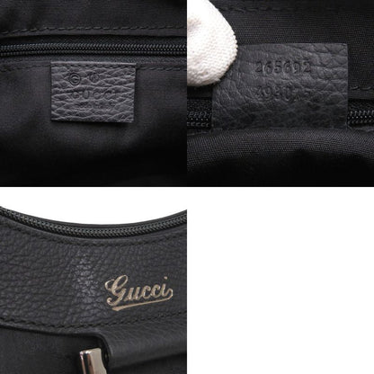 Gucci Abby GG Logo 265692 One Shoulder Bag Nylon Black Handbag Black 1311 Gucci