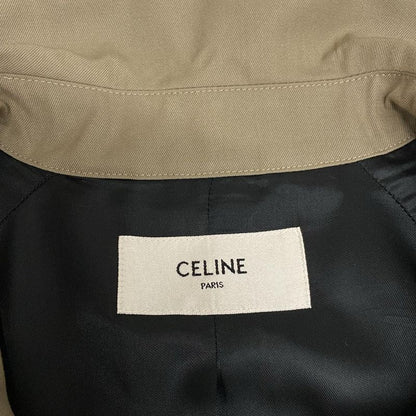 Celine Trench Coat Size 36 S Women - Beige Long Sleeves/spring/fall Cotton Wool