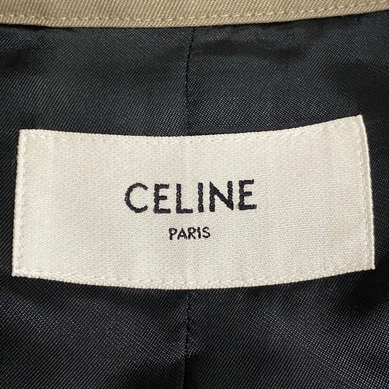 Celine Trench Coat Size 36 S Women - Beige Long Sleeves/spring/fall Cotton Wool