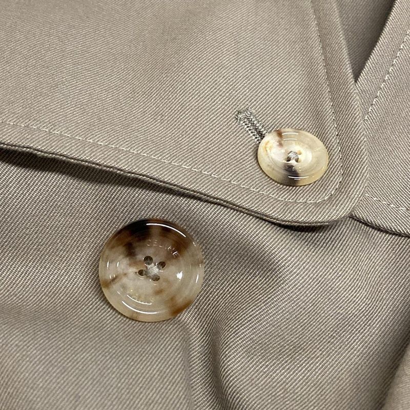 Celine Trench Coat Size 36 S Women - Beige Long Sleeves/spring/fall Cotton Wool
