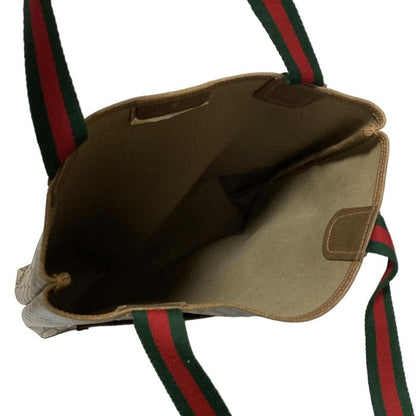 Gucci Tote Bag Sherry (web)accessories Collection Beige Dark Brown And Multi