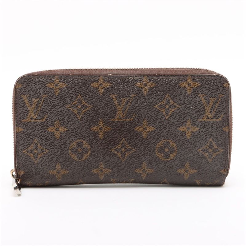 Louis Vuitton Monogram Zippy Wallet Round Zip Long Wallet M60017 Brown Made In