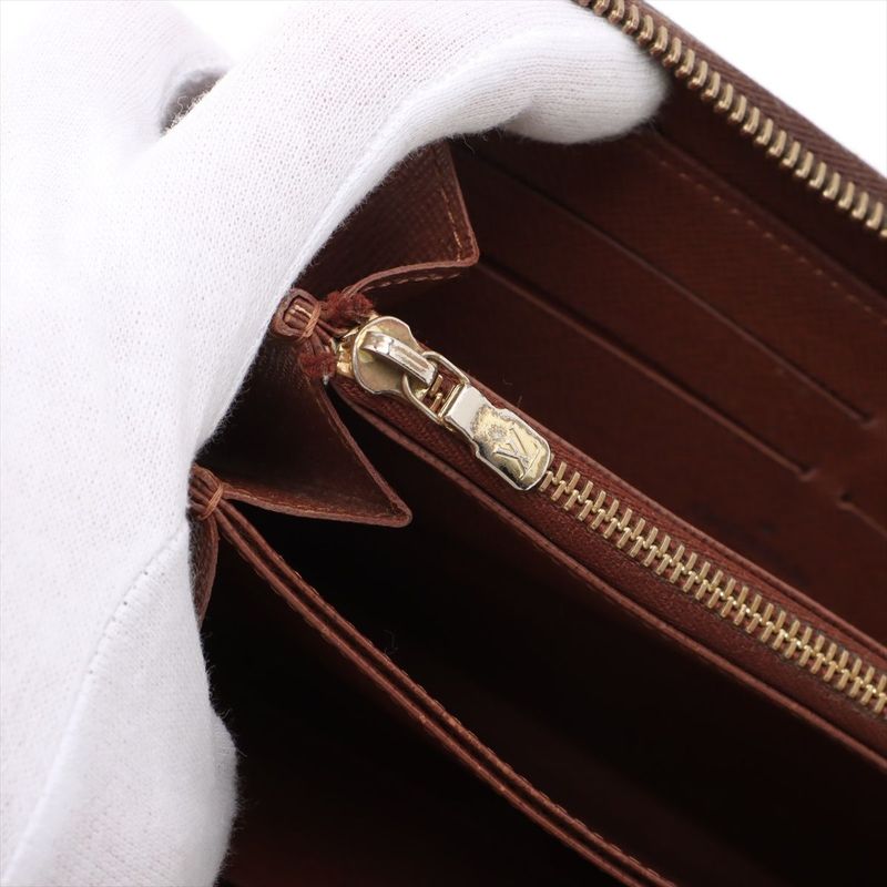 Louis Vuitton Monogram Zippy Wallet Round Zip Long Wallet M60017 Brown Made In