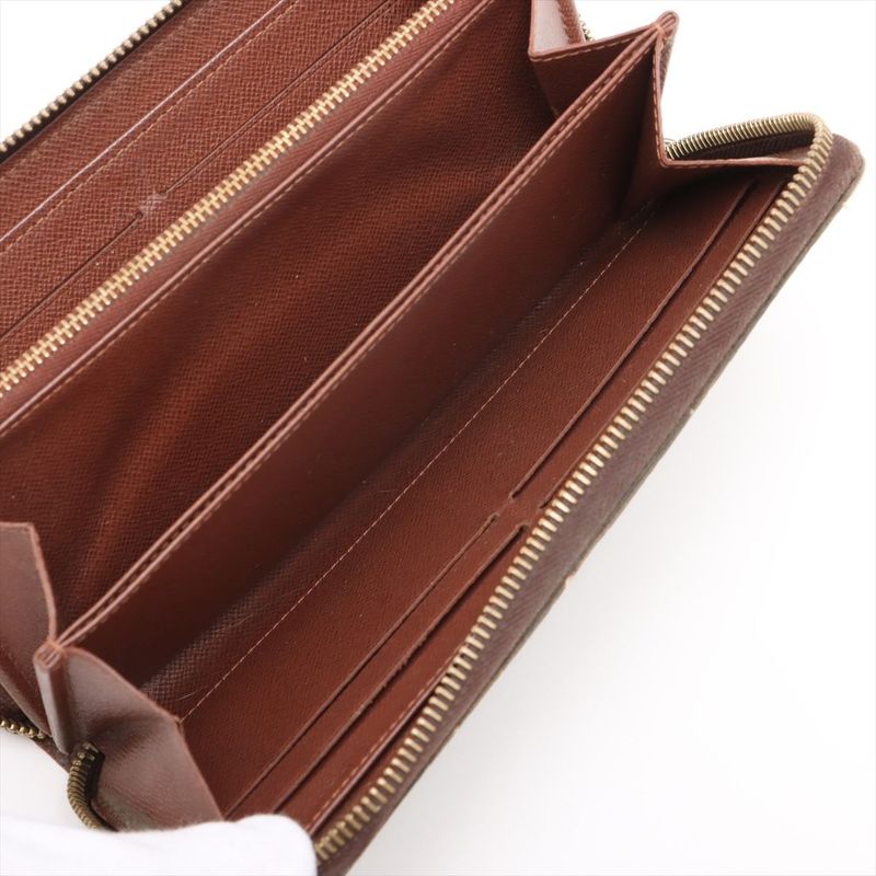 Louis Vuitton Monogram Zippy Wallet Round Zip Long Wallet M60017 Brown Made In