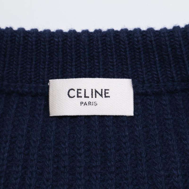 CelineRy02j0ztq Oversized Crew-neck Knit Sweater With