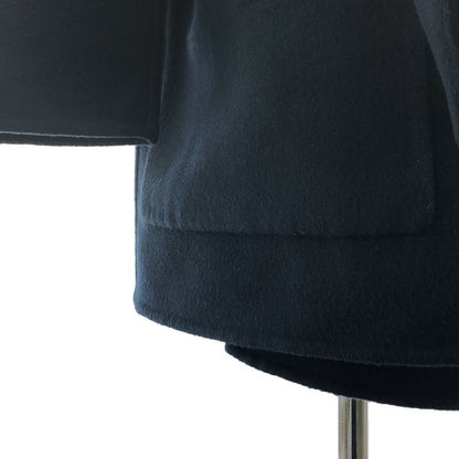 Hermes | 2023aw | Cashmere High Neck Belted Gown Coat | 40 | Navy | Women