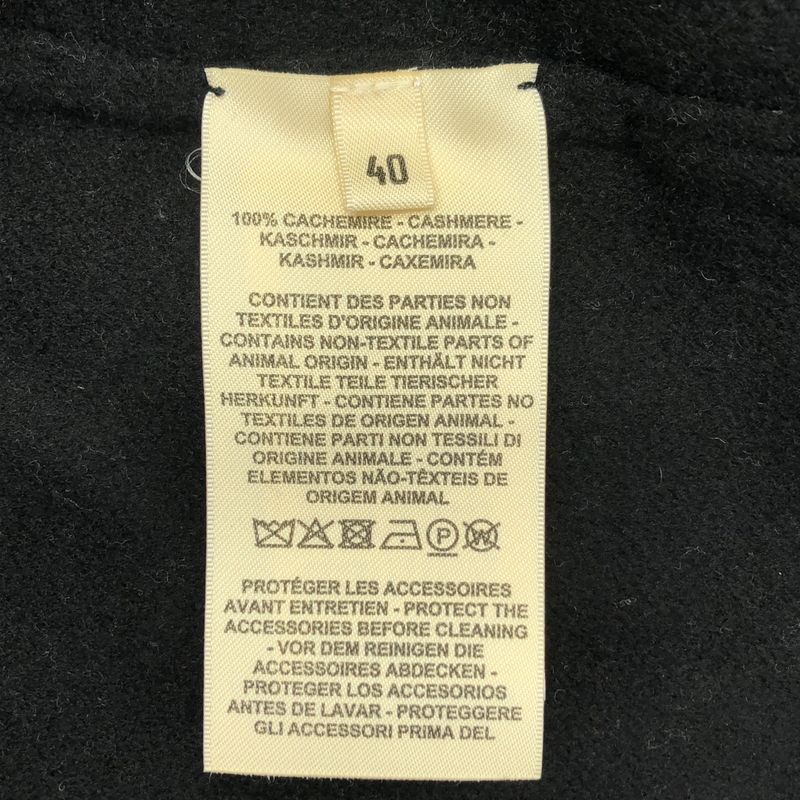 Hermes | 2023aw | Cashmere High Neck Belted Gown Coat | 40 | Navy | Women