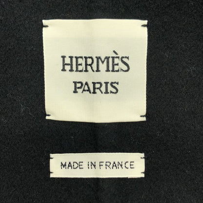 Hermes | 2023aw | Cashmere High Neck Belted Gown Coat | 40 | Navy | Women