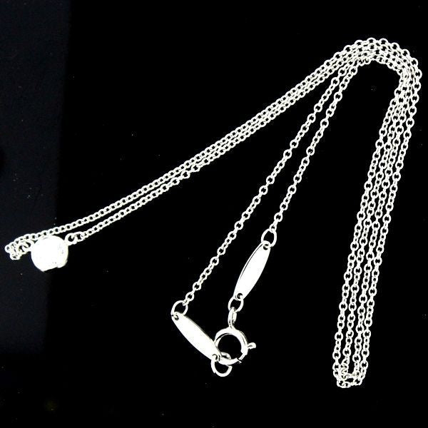 Tiffany & Co By-the-yard Diamond 021ct F-vvs2-3ex Necklace Pt950