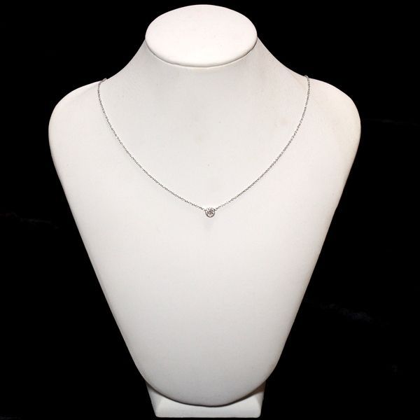 Tiffany & Co By-the-yard Diamond 021ct F-vvs2-3ex Necklace Pt950