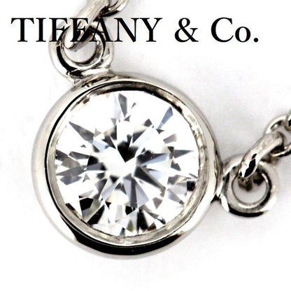 Tiffany & Co By-the-yard Diamond 021ct F-vvs2-3ex Necklace Pt950