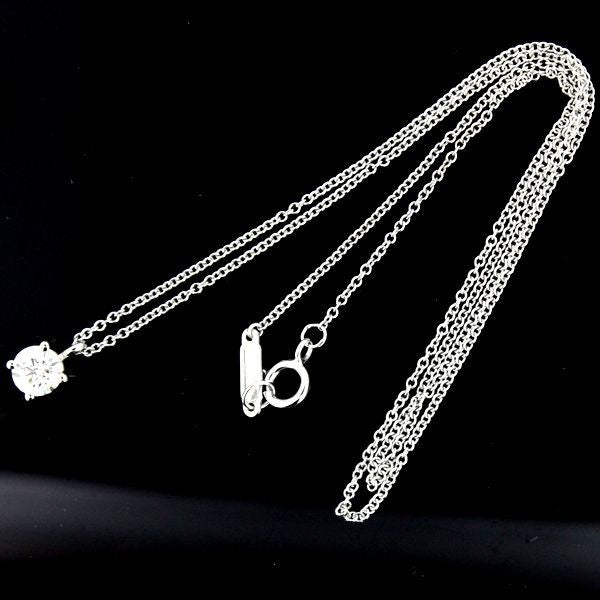 Tiffany & Co Stud 043ct I-vvs1-ex Diamond Necklace Pt950