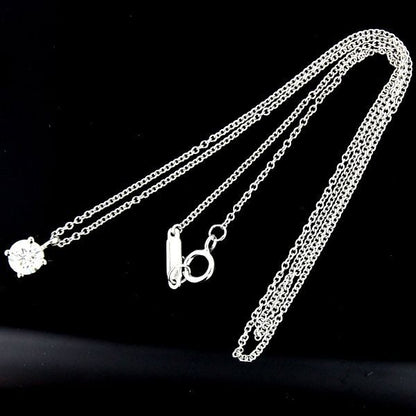 Tiffany & Co Stud 043ct I-vvs1-ex Diamond Necklace Pt950