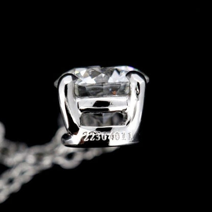 Tiffany & Co Stud 0341ct F-vs1-3ex H&C Diamond Necklace Pt950