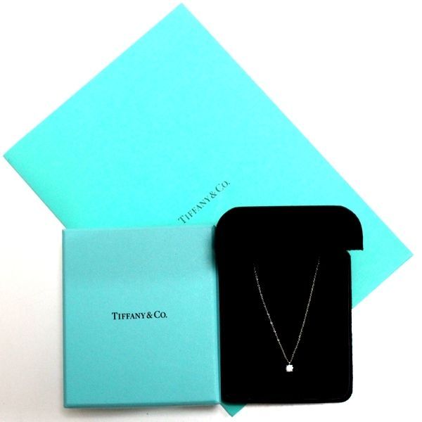 Tiffany & Co Stud 034ct D-vvs1-3ex Diamond Necklace Pt950