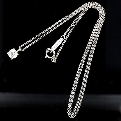 Tiffany & Co Stud 034ct D-vvs1-3ex Diamond Necklace Pt950