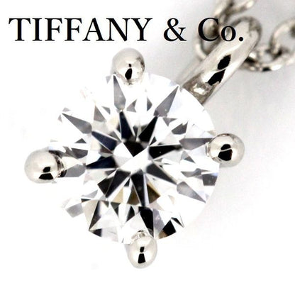 Tiffany & Co Stud 034ct D-vvs1-3ex Diamond Necklace Pt950