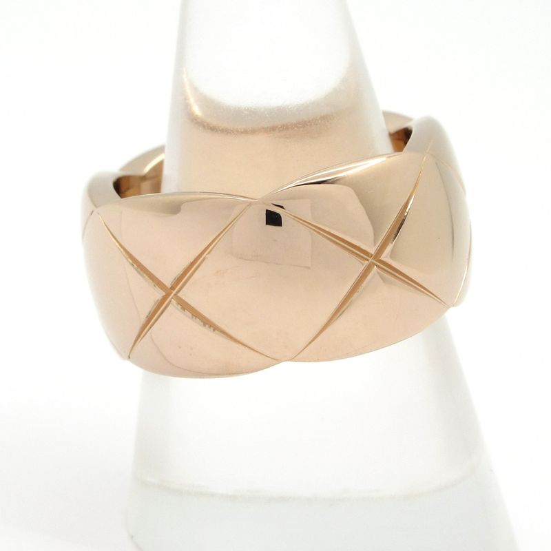 Chanel Ring 58 Coco Crush Large J10818 18K Pink Gold