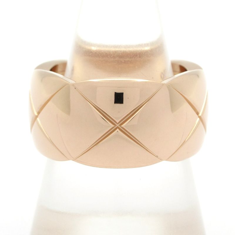 Chanel Ring 58 Coco Crush Large J10818 18K Pink Gold
