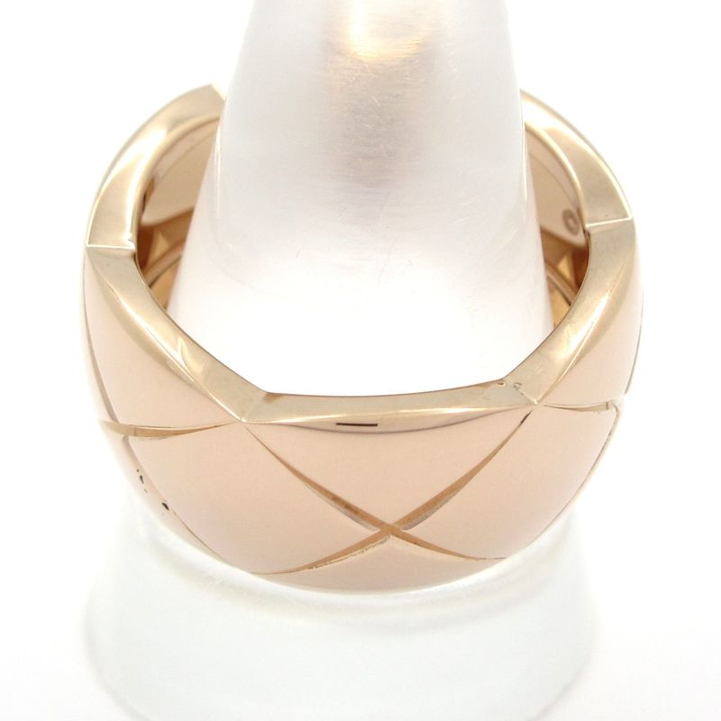 Chanel Ring 58 Coco Crush Large J10818 18K Pink Gold