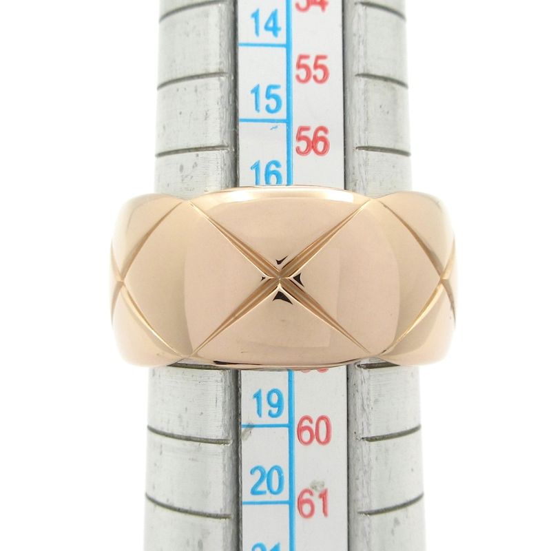 Chanel Ring 58 Coco Crush Large J10818 18K Pink Gold