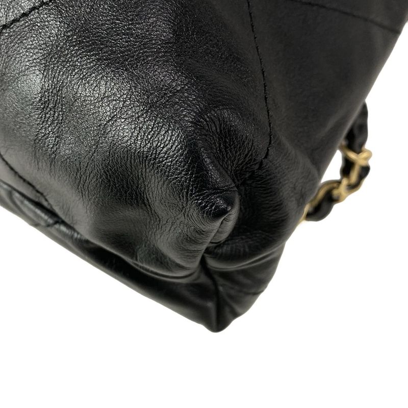 Chanel Backpack Sac Chanel22 Large Backpack As3313 Black