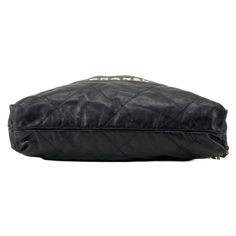 Chanel Backpack Sac Chanel22 Large Backpack As3313 Black