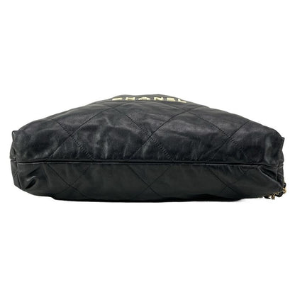 Chanel Backpack Sac Chanel22 Large Backpack As3313 Black