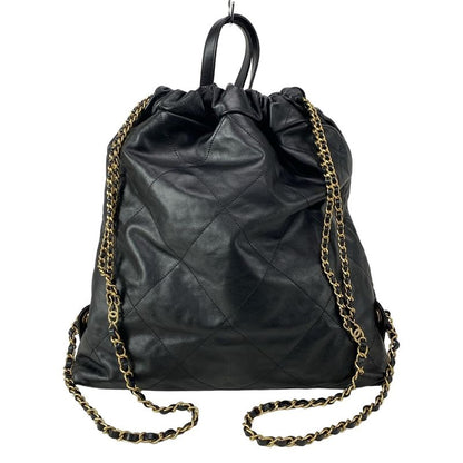 Chanel Backpack Sac Chanel22 Large Backpack As3313 Black