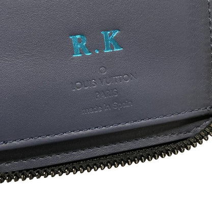 Louis Vuitton Long Wallet Monogram-shadow Zippy Wallet Vertical M80423 Navy