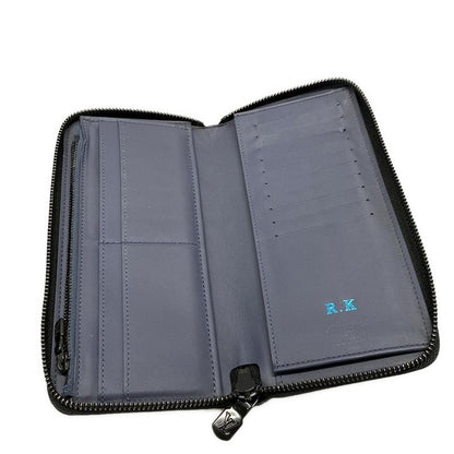 Louis Vuitton Long Wallet Monogram-shadow Zippy Wallet Vertical M80423 Navy