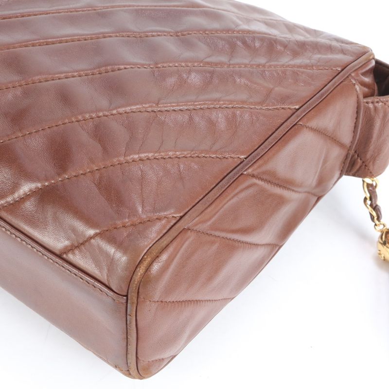 Matsuzakaya Nagoya Chanel Serial Sticker With Boutique Sticker Lamb Leather