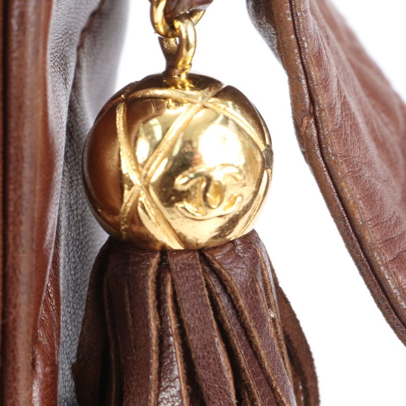 Matsuzakaya Nagoya Chanel Serial Sticker With Boutique Sticker Lamb Leather