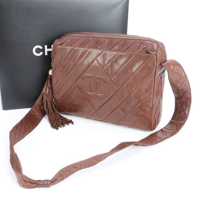Matsuzakaya Nagoya Chanel Serial Sticker With Boutique Sticker Lamb Leather