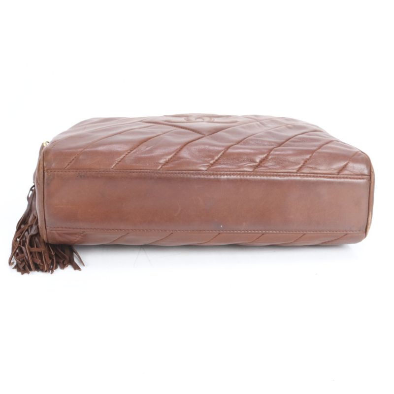 Matsuzakaya Nagoya Chanel Serial Sticker With Boutique Sticker Lamb Leather