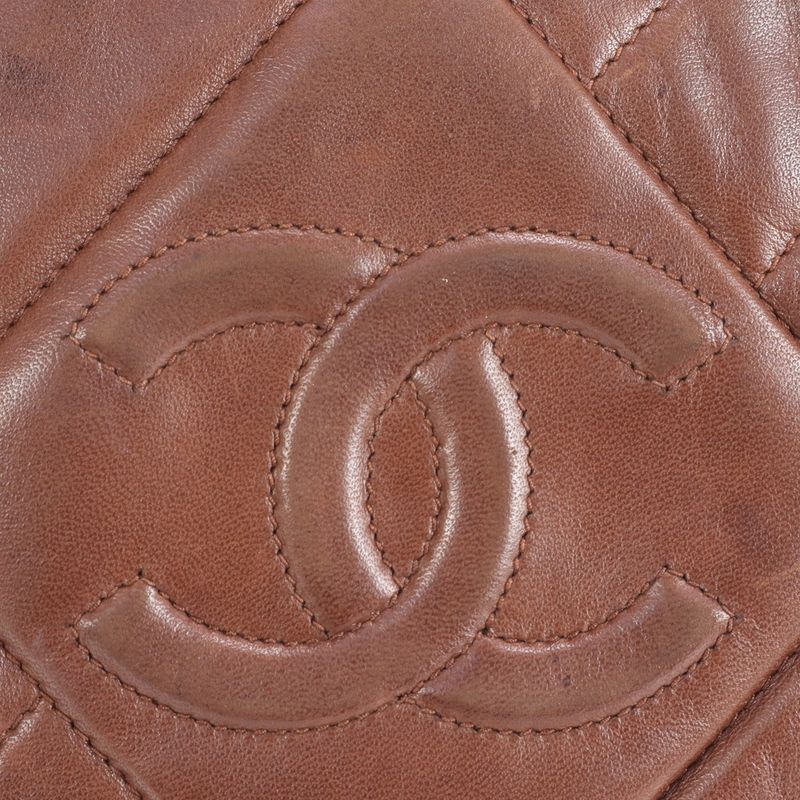 Matsuzakaya Nagoya Chanel Serial Sticker With Boutique Sticker Lamb Leather